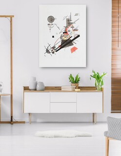 Foto 5 | Foto 5 | Cuadro Decorativo - Fröhlicher Aufstieg (1923)- Wassily Kandinsky - Abstracto - 77x102 - Impresión En Lienzo - Fine Art Tj