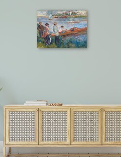 Foto 4 | Foto 4 | Cuadro Decorativo - Remeros En Chatou- Pierre-auguste Renoir - Religión - 46x61 - Impresión En Lienzo - Fine Art Tj