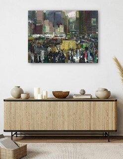 Foto 5 | Foto 5 | Cuadro Decorativo - Nueva York- George Bellows - Ciudades - 69x92 - Impresión En Lienzo - Fine Art Tj
