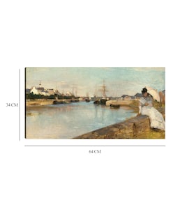 Foto 6 | Foto 6 | Cuadro Decorativo - El Puerto De Lorient- Berthe Morisot - Costa - 34x64 - Impresión En Lienzo - Fine Art Tj
