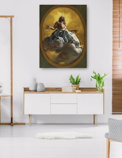 Foto 5 | Foto 5 | Cuadro Decorativo - Cristo En Gloria- Giovanni Battista Gauli - Religión - 69x92 - Impresión En Lienzo - Fine Art Tj