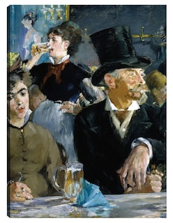 Foto 1 | Foto 1 | Cuadro Decorativo - En El Café- Edouard Manet - Fotografía - 46x61 - Impresión En Lienzo - Fine Art Tj
