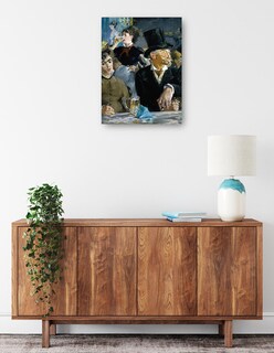 Foto 2 | Foto 2 | Cuadro Decorativo - En El Café- Edouard Manet - Fotografía - 46x61 - Impresión En Lienzo - Fine Art Tj