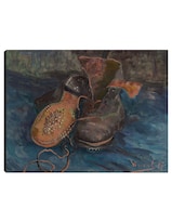 Cuadro Decorativo - Un Par De Botas (1887)- Vincent Van Gogh - Religión - 28x36 - Impresión En Lienzo - Fine Art Tj