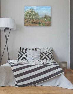 Foto 3 | Foto 3 | Cuadro Decorativo - Huerto En Flor Louveciennes- Camille Pissarro - Religión - 28x36 - Impresión En Lienzo - Fine Art Tj