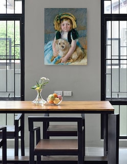 Foto 4 | Foto 4 | Cuadro Decorativo - Sara Con Hijo Chien (1901)- Mary Cassatt - Fotografía - 28x36 - Impresión En Lienzo - Fine Art Tj