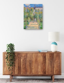 Foto 2 | Foto 2 | Cuadro Decorativo - El Jardín Del Artista En Vetheuil- Claude Monet - Paisaje - 46x61 - Impresión En Lienzo - Fine Art Tj