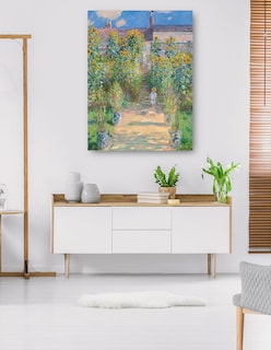 Foto 5 | Foto 5 | Cuadro Decorativo - El Jardín Del Artista En Vetheuil- Claude Monet - Paisaje - 46x61 - Impresión En Lienzo - Fine Art Tj