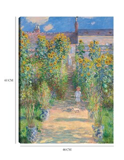 Foto 6 | Foto 6 | Cuadro Decorativo - El Jardín Del Artista En Vetheuil- Claude Monet - Paisaje - 46x61 - Impresión En Lienzo - Fine Art Tj