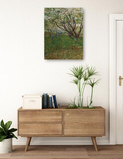 Foto 3 | Foto 3 | Cuadro Decorativo - El Huerto Floreciente (1888)- Vincent Van Gogh - Paisaje - 107x143 - Impresión En Lienzo - Fine Art Tj