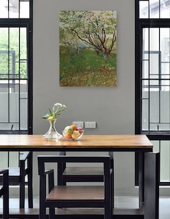 Foto 4 | Foto 4 | Cuadro Decorativo - El Huerto Floreciente (1888)- Vincent Van Gogh - Paisaje - 107x143 - Impresión En Lienzo - Fine Art Tj