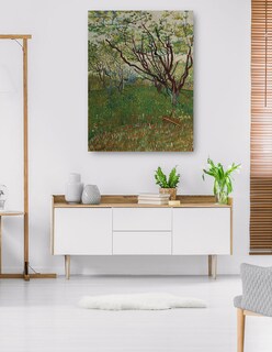 Foto 5 | Foto 5 | Cuadro Decorativo - El Huerto Floreciente (1888)- Vincent Van Gogh - Paisaje - 107x143 - Impresión En Lienzo - Fine Art Tj
