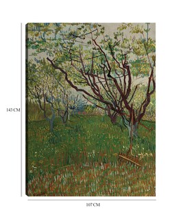 Foto 6 | Foto 6 | Cuadro Decorativo - El Huerto Floreciente (1888)- Vincent Van Gogh - Paisaje - 107x143 - Impresión En Lienzo - Fine Art Tj