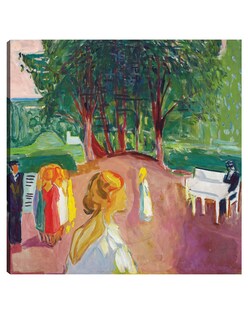 Foto 1 | Foto 1 | Cuadro Decorativo - Coqueteando En El Parque (1942)- Edvard Munch - Fotografía - 72x72 - Impresión En Lienzo - Fine Art Tj