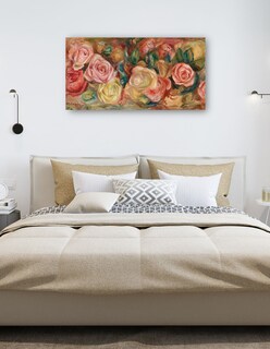 Foto 5 | Foto 5 | Cuadro Decorativo - Rosas (rosas) (c. 1912)- Pierre-auguste Renoir - Floral - 46x89 - Impresión En Lienzo - Fine Art Tj