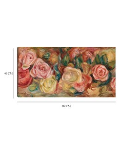 Foto 6 | Foto 6 | Cuadro Decorativo - Rosas (rosas) (c. 1912)- Pierre-auguste Renoir - Floral - 46x89 - Impresión En Lienzo - Fine Art Tj