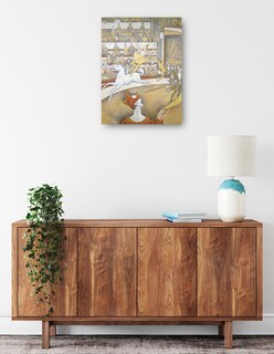 Foto 2 | Foto 2 | Cuadro Decorativo - El Circo- Georges Seurat - Fotografía - 69x92 - Impresión En Lienzo - Fine Art Tj