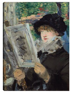 Foto 1 | Foto 1 | Cuadro Decorativo - Mujer Leyendo- Edouard Manet - Fotografía - 28x36 - Impresión En Lienzo - Fine Art Tj