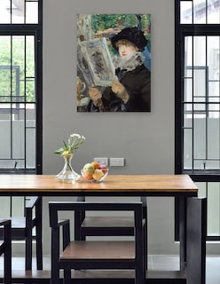Foto 4 | Foto 4 | Cuadro Decorativo - Mujer Leyendo- Edouard Manet - Fotografía - 28x36 - Impresión En Lienzo - Fine Art Tj