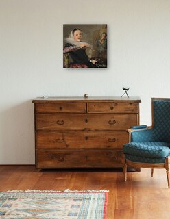 Foto 3 | Foto 3 | Cuadro Decorativo - Autorretrato C. 1630- Judith Leyster - Fotografía - 31x31 - Impresión En Lienzo - Fine Art Tj