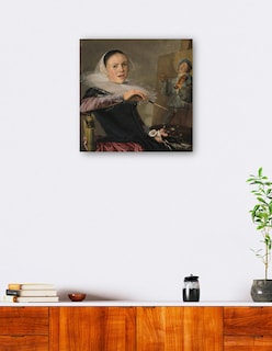 Foto 5 | Foto 5 | Cuadro Decorativo - Autorretrato C. 1630- Judith Leyster - Fotografía - 31x31 - Impresión En Lienzo - Fine Art Tj