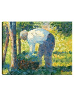 Foto 1 | Foto 1 | Cuadro Decorativo - El Jardinero (1882-1883)- Georges Seurat - Fotografía - 28x36 - Impresión En Lienzo - Fine Art Tj