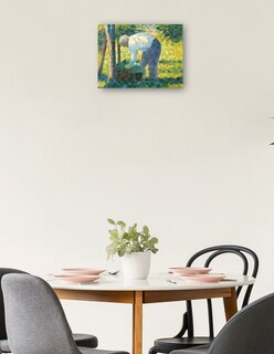 Foto 2 | Foto 2 | Cuadro Decorativo - El Jardinero (1882-1883)- Georges Seurat - Fotografía - 28x36 - Impresión En Lienzo - Fine Art Tj