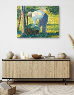 Foto 5 | Foto 5 | Cuadro Decorativo - El Jardinero (1882-1883)- Georges Seurat - Fotografía - 28x36 - Impresión En Lienzo - Fine Art Tj