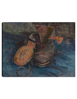 Foto 1 | Foto 1 | Cuadro Decorativo - Un Par De Botas (1887)- Vincent Van Gogh - Religión - 69x92 - Impresión En Lienzo - Fine Art Tj