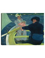 Cuadro Decorativo - La Fiesta Del Canotaje- Mary Cassatt - Religión - 46x61 - Impresión En Lienzo - Fine Art Tj