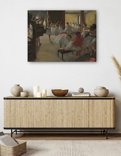 Foto 5 | Foto 5 | Cuadro Decorativo - La Clase De Baile, C. 1873- Edgar Degas - Fotografía - 69x92 - Impresión En Lienzo - Fine Art Tj