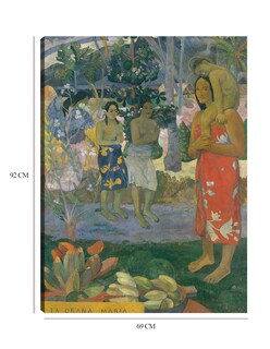 Foto 6 | Foto 6 | Cuadro Decorativo - Ia Orana María (ave María)- Paul Gauguin - Fotografía - 69x92 - Impresión En Lienzo - Fine Art Tj