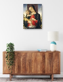Foto 2 | Foto 2 | Cuadro Decorativo - Virgen Y El Niño, C. 1475- Bartolomeo Vivarini - Religión - 46x61 - Impresión En Lienzo - Fine Art Tj