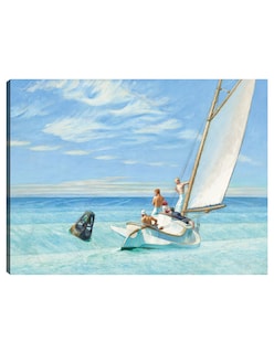 Foto 1 | Foto 1 | Cuadro Decorativo - Oleaje Del Suelo (1939)- Edward Hopper - Costa - 69x92 - Impresión En Lienzo - Fine Art Tj