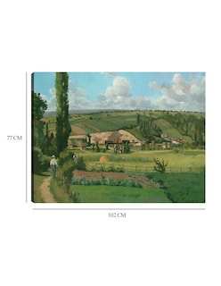 Foto 6 | Foto 6 | Cuadro Decorativo - Paisaje En Les Patis, Pontoise- Camille Pissarro - Religión - 77x102 - Impresión En Lienzo - Fine Art Tj