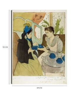 Foto 6 | Foto 6 | Cuadro Decorativo - Fiesta Del Té De La Tarde (1890-1891)- Mary Cassatt - Fotografía - 69x92 - Impresión En Lienzo - Fine Art Tj