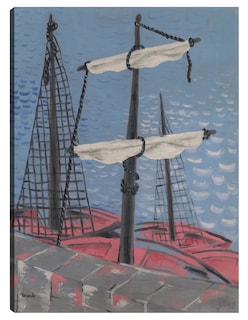 Foto 1 | Foto 1 | Cuadro Decorativo - Barcos De Pesca (1932)- Mikuláš Galanda - Costa - 77x102 - Impresión En Lienzo - Fine Art Tj
