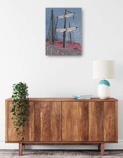 Foto 2 | Foto 2 | Cuadro Decorativo - Barcos De Pesca (1932)- Mikuláš Galanda - Costa - 77x102 - Impresión En Lienzo - Fine Art Tj