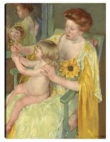 Cuadro Decorativo - Madre E Hijo (c. 1905)- Mary Cassatt - Fotografía - 28x36 - Impresión En Lienzo - Fine Art Tj