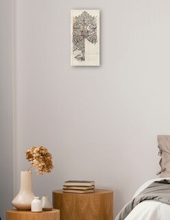 Foto 2 | Foto 2 | Cuadro Decorativo - Paloma Y Rosa (1879)- William Morris - Abstracto - 34x64 - Impresión En Lienzo - Fine Art Tj