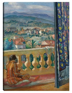 Foto 1 | Foto 1 | Cuadro Decorativo - Le Cannet, El Rideau Bleu (1926)- Henri Lebasque - Fotografía - 28x36 - Impresión En Lienzo - Fine Art Tj