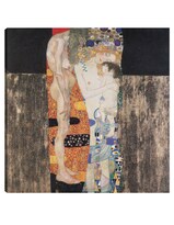 Cuadro Decorativo - Las Tres Edades De La Mujer (1905)- Gustav Klimt - Fotografía - 31x31 - Impresión En Lienzo - Fine Art Tj