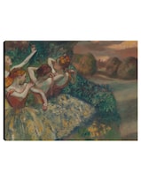 Cuadro Decorativo - Cuatro Bailarines (c.1899)- Edgar Degas - Fotografía - 46x61 - Impresión En Lienzo - Fine Art Tj