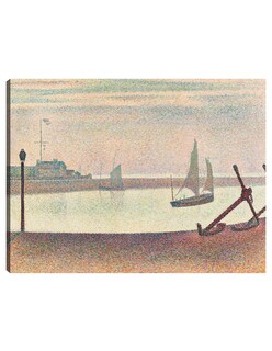 Foto 1 | Foto 1 | Cuadro Decorativo - El Canal De Gravelines, Por La Tarde- Georges Seurat - Costa - 28x36 - Impresión En Lienzo - Fine Art Tj