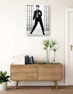 Foto 3 | Foto 3 | Cuadro Decorativo - Elvis Presley En Jailhouse Rock- Unknown - Fotografía - 69x92 - Impresión En Lienzo - Fine Art Tj