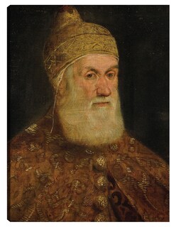 Foto 1 | Foto 1 | Cuadro Decorativo - Retrato Del Dux Girolamo Priuli- Jacopo Tintoretto - Fotografía - 69x92 - Impresión En Lienzo - Fine Art Tj