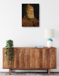 Foto 2 | Foto 2 | Cuadro Decorativo - Retrato Del Dux Girolamo Priuli- Jacopo Tintoretto - Fotografía - 69x92 - Impresión En Lienzo - Fine Art Tj