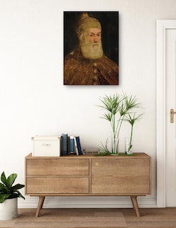 Foto 3 | Foto 3 | Cuadro Decorativo - Retrato Del Dux Girolamo Priuli- Jacopo Tintoretto - Fotografía - 69x92 - Impresión En Lienzo - Fine Art Tj