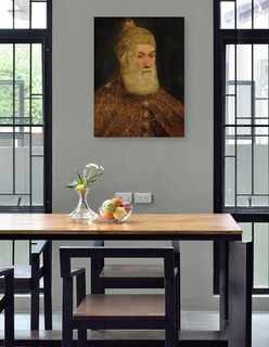 Foto 4 | Foto 4 | Cuadro Decorativo - Retrato Del Dux Girolamo Priuli- Jacopo Tintoretto - Fotografía - 69x92 - Impresión En Lienzo - Fine Art Tj
