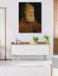 Foto 5 | Foto 5 | Cuadro Decorativo - Retrato Del Dux Girolamo Priuli- Jacopo Tintoretto - Fotografía - 69x92 - Impresión En Lienzo - Fine Art Tj